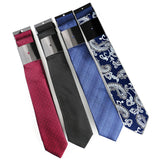 Riolio  2pcs Man Tie Classic Business Necktie Blue Wine Pink Solid Color Smart Casual Suit Necktie Striped Plaid Paisley Neck Gravatas