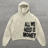 Riolio Hiphop Red Letter Print Streetwear Hoodies Women Graphic Y2k Top Oversized Hoodie Couples Harajuku Sweatshirt Goth Women Clothes