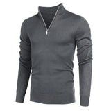 Riolio Men Turtlenecks Knitwear Pullovers Sweater Long Sleeved Solid Color Hooded Male Casual Daily Warm Tops