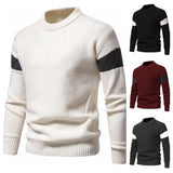 Riolio 5 Styles Autumn and Winter New Men's Sweaters Warm and Skin-friendly Elastic Sweaters Pullover Knit Sweater