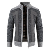 Riolio Autumn Spring Sweater Men's Cardigan Zip Up Turtleneck Jacket Y2K Sweatshirt Winter Hombre Cold Coat Knitted Jumper Sweatercoat