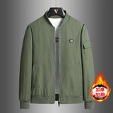 Riolio Men's Jacket Outdoors New Spring Autumn Baseball Jacket Cotton Thickened Warm Men's Jacket Casual Trendy Jacket Quality Blazer
