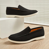 Riolio  Dress Shoes Pointed Suede Leather Shoes Men's Wedding Party Work Comfortable Loafers Lightweight Business Casual Shoes for Men