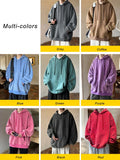 Riolio Spring Autumn Washed Hoodies Men 360G Heavy Cotton High Street Vintage Oversized Sweatshirts Y2k Hoody Harajuku Tops