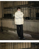 Riolio Winter high street Korean style men and women trendy design thick jacket for couples loose fitting Harajuku retro casual top y2k