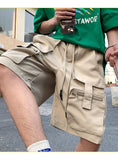 Riolio Mens Summer Cargo Shorts Multi Pocket Casual Outdoor Sports Workwear Lightweight Comfortable Hiking Shorts Trendy Fashion