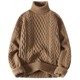 Riolio Men's Sweater Flip Collar One Piece Velvet Sweater Men's Versatile Basic Multi Color Men's Knitted Sweater