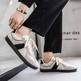 Riolio  Shoes men Trend Casual Sneakers Comfortable Lace Up Flats Tennis Shoe Breathable Walking Jogging Shoe