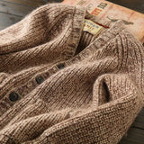Riolio British Vintage Sweater High-end Men's Autumn Winter Knitted Cardigan Mature Business Knitted Jacket  Thicken Button V-neck Coat