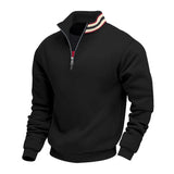 Riolio  cross-border winter velvet heavy loose outdoor men's thermal stand-up collar half zipper sports sweater men