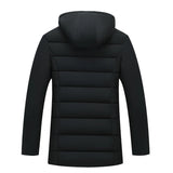 Riolio Men Winter New High Quality New Brand Hooded Casual Fashion Long Thicken Outwear Parkas Jacket Windbreaker Coats Men Clothing