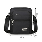 Riolio Men Nylon Shoulder Bag Messenger Bag Casual Waterproof Nylon Zipper Pocket Handbag Fashion Tote Travel Male Crossbody Bags