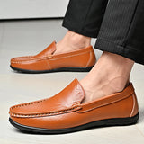 Riolio  Men Shoes Casual Luxury Brand Formal Mens Loafers Moccasins Italian Breathable Slip on Male Boat Shoes Plus Size 46