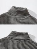 Riolio  Autumn Winter Mens Casual Turtleneck Pullover Men's Long Sleeve Rollneck Sweater Korean Style Fashion Warm Knitted Sweater