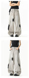 Riolio Men Ripped Jeans Unique Patchwork Loose Fit Straight Leg Denim Fashion Casual Trendy Streetwear Distressed Comfort Vintage Style