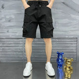 Riolio  Men Five-point Summer Thin Casual Work Clothes Loose Versatile Sports Mid-sports Pants