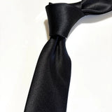 Riolio  Fashion Solid Black White Neckties 8CM Men's Casual Soft Neck Ties Daily Neckwear Shirt Accessories Business Tuxedo Cravat Gift