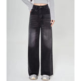 Riolio Summer Men Baggy Jeans Unisex Vintage American Style Straight Wide Leg Denim Pants Fashion Brand Hot Sale Casual Trousers