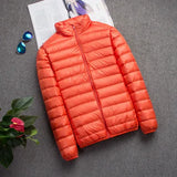 Riolio New Brand Autumn Winter Light Down Jacket Men's Fashion Hooded Short Large Ultra-thin Lightweight Youth Slim Coat Down Jackets