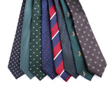 Riolio  Wholesale 8CM Men's Necktie Classic Ties For Man Wedding Business Party Polyester Dots Stripes Floral Jacquard Ascot Accessories
