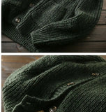 Riolio American High-end Knit Cardigan Men's Stand Collar Sweater Cardigan Korean 2025 New Spring Autumn New Sweater Button Jacket Chic