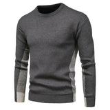 Riolio Autumn New Foreign Trade Men's Knitwear Round Neck Colored Solid Sweater Underlay