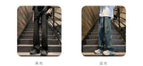 Riolio  New Straight Jeans men Elastic waist Spring New Vintage Casual Baggy Jeans Korean Youth Trousers Classic Wide Leg Denim Pants