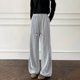 Riolio  Mens Trousers Texture Twill Plain Casual Pants Autumn Outdoor Daily Versatile Youth Loose Straight Pants Men'S Clothing New