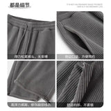 Riolio Simple Fashionable Warm Trousers American High-end Heavyweight Chenille Loose Warm Casual Trousers Men Women Elegant Pants