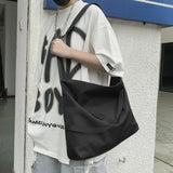 Riolio  Canvas Japan ins bulk schoolbag student handbag simple shopping bag fitness bag waterproof shoulder bag notebook