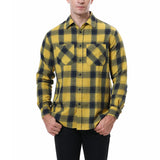 Riolio  English Style Vintage Men Clothing Plaid Shirt Spring Autumn New Harajuku Long Sleeves Streetwear Fashion Business Casual Tops