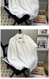Riolio Korean High-end Long-sleeved Shirt Men's Solid Color High-end Droop Top Spring and Autumn Loose Handsome Shirt Chic Streetwear