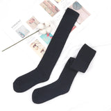 Riolio  Mens Winter Compression Stocking Warm Hot Knee Long Leg Terry Thigh High Socks Cotton Thicken Cover Calf Male Socks Size 38-45