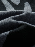 Riolio  Loose-Fitting Knit Sweater, Casual Versatile Striped Pullover, Men's Crew Neck Sweater, Men's Warm Clothing, Casual Everyday Wear Warm Sweater, Fashionable Design for Autumn and Winter, Casual Everyday Wear Warm Sweat
