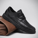 Riolio  Men's Classic Formal Dress Lace Wedding Business Shoe Casual Shoes Breathable Fashion Sports Shoes Le Fu Shoes