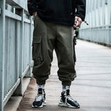 Riolio  China-Chic Fashion Safari Style Overalls Men's Tide Autumn Winter New Dark Hip Hop Fashion Legged Niche Cargo Pants