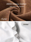 Riolio 360G Heavy Cotton Oversized Sweatshirts Men/Women Korean Fashion Couples Crew-Neck Vintage Washed Y2K Hoodie Loose Pullover Tops