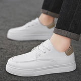 Riolio  New autumn men's board shoes fashion trend small white shoes student casual sports shoes