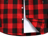 LUCLESAM Men Plaid Splicing Hoodie Mens Fashion Streetwear Classic Flannel Long Sleeve Hooded Shirts sudaderas hombre