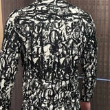 Riolio  Trendy Casual Print Long Sleeve Shirt Stylish MenS Shirt