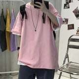 Riolio American Stylet Men's Short Sleeve T-shirt Insensitive Printing Design Sensibility Niche Oversize Half Sleeve Summer Top