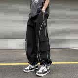 Riolio Oversized Black Sweatpants Men Side Stripe Basic Cargo Pants Lady Y2K Streetwear Baggy Jogger Men Women Casual Korean Fashion