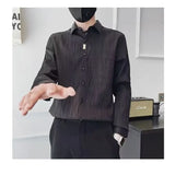 Riolio  Long Sleeve Shirt Trendy and Handsome Men's Top