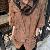 Riolio Summer Retro Shirt Niche Jacquard Hollow Top Korean Punk Vintage Blouse High-end Chinese Style Splicing Strap Short-sleeved Tees
