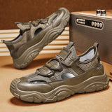 Riolio  Black Fashion Designer Men's Sandals Breathable Casual Shoes for Men Outdoor Non Slip Beach Sandals New Male Platform Sandalias