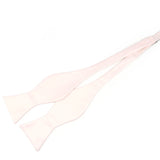 Riolio  Men's Adjustable Satin Self Bow Tie Handmade Solid Color Polyester Smooth Bowtie Classic Business Wedding Party Tie Bowknot Gift