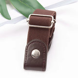 Riolio  New Adjustable Belts for Women Buckle-Free Waist Jeans Pants No Buckle Stretch Elastic Waist Men Canvas Belt Lazy Invisible Belt