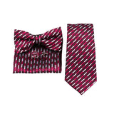 Riolio  Business Men Tie Set With Bowtie Pocket Square Cufflinks Necktie Suit Set Paisley Dot Floral Style New Fashion Classic Bow Tie