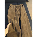 Riolio  Women's Herringbone Flared Pants High Waist with Split Hem Slim Fit