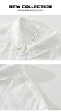 Riolio Japanese Retro Long-sleeved Linen Shirt Men's Summer New Loose Pullover Square Collar Shirt Casual Cotton Linen Top Aesthetic